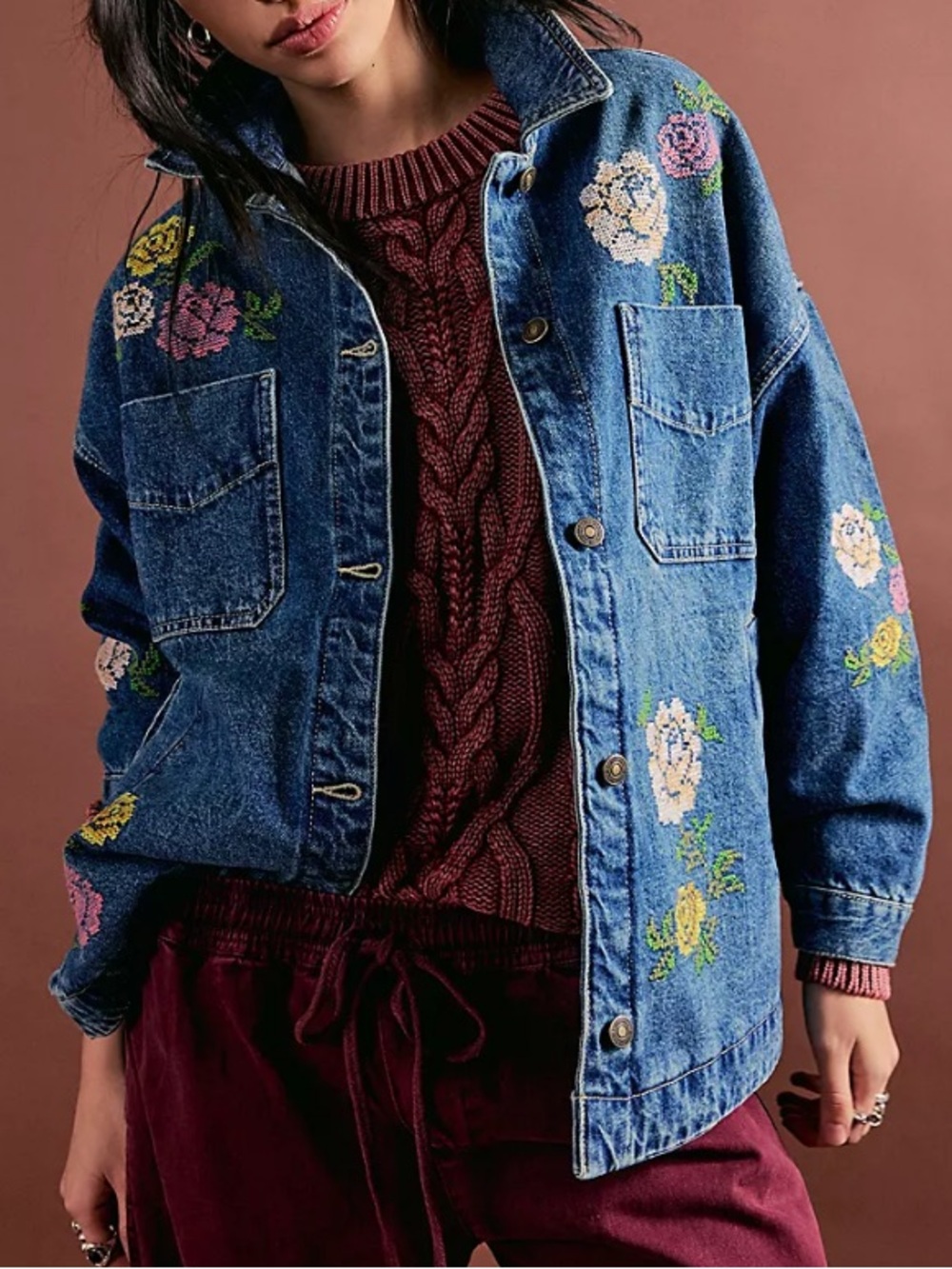 We the free madison city Embroidered Jacket